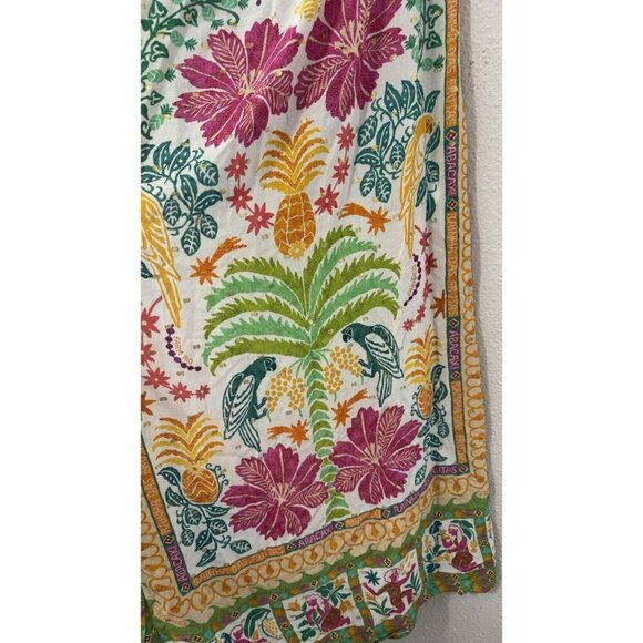 NWT Farm Rio Oasis Summer tropical one shoulder oversized floral dress-Small - Picture 8 of 12